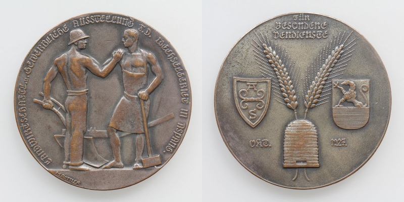 Aspang AE-Verdienstmedaille 1927 von M. Rottler