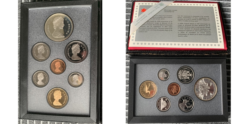 Kanada 1989 Kursmünzensatz mit Dollar Silber in Originalbox
