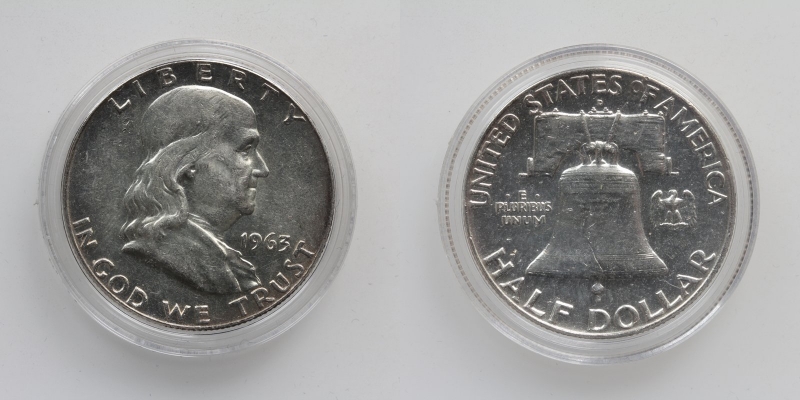 USA Half Dollar 1963 Silber