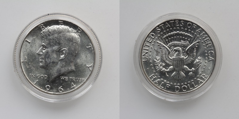 USA Half Dollar 1964 Silber