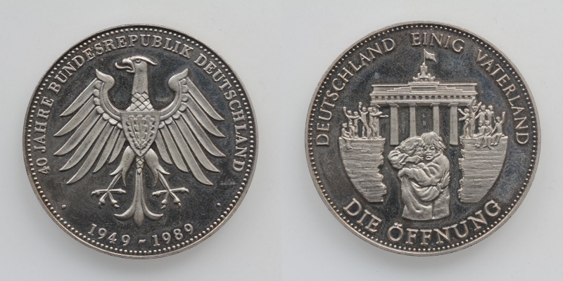 Deutschland AG-Medaille 1989 40 Jahre BRD