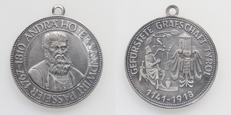 Tirol Medaille Andreas Hofer 1141-1918 Sandwirt Passeier