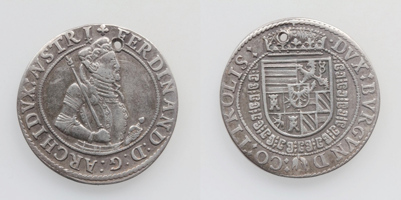 Tirol EH Ferdinand II. 1564-1595 Vierteltaler o.J. Hall RRR!