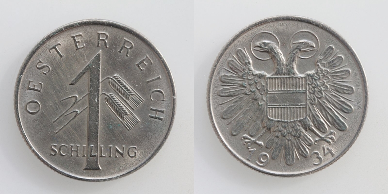 Österreich 1. Republik 1 Schilling 1934