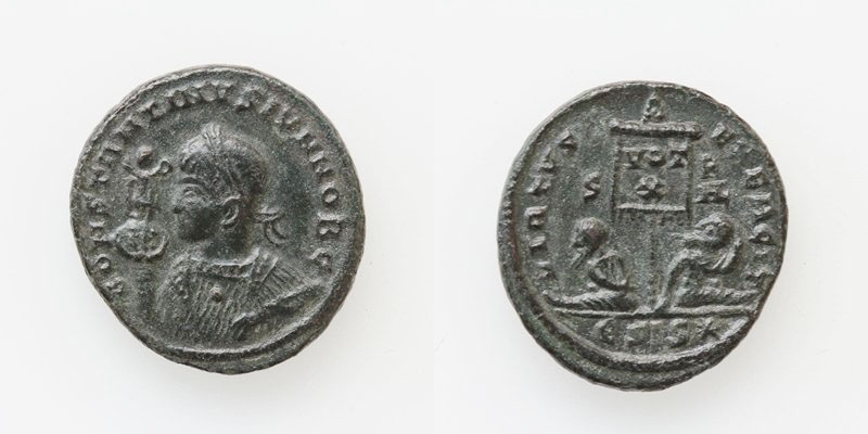 Constantin II. (337-340) Siscia Follis