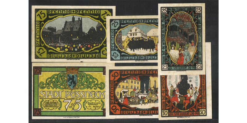 Thüringen Notgeld der Stadt Pößneck 1921