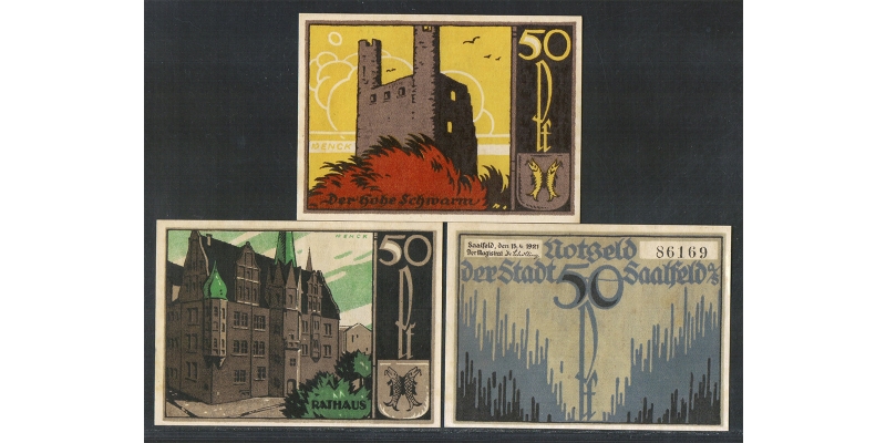 Thüringen Notgeld Saalfeld a. Saale 1921