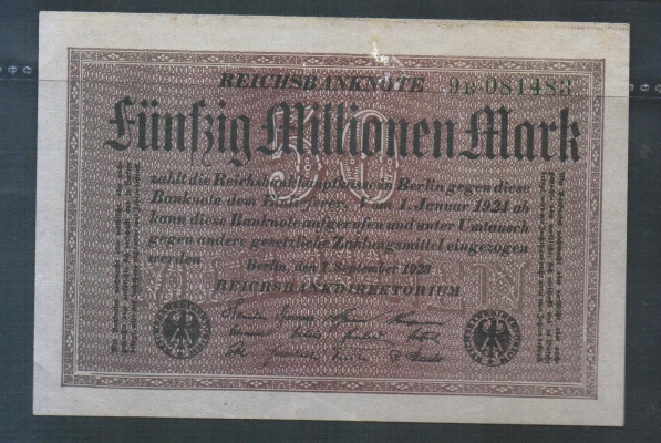 Deutsches Reich 50 Millionen Mark 1923