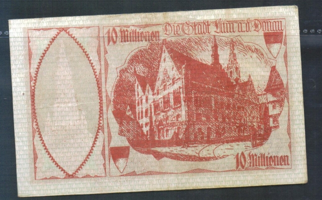 Ulm 10 Millionen Mark 1923