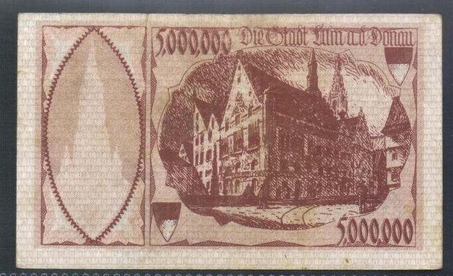 Ulm 5 Millionen Mark 1923
