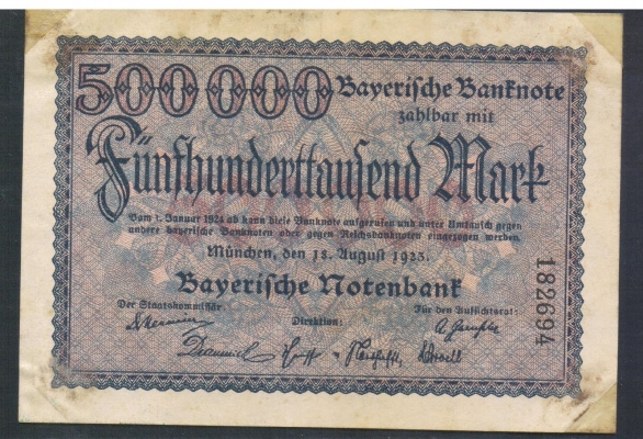 Bayern 500.000 Mark 1923