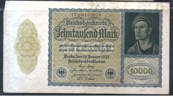 Deutsches Reich 10000 Mark 1922