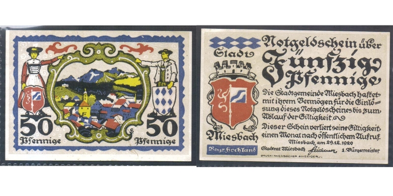 Bayern Miesbach 50 Pfennig 1920