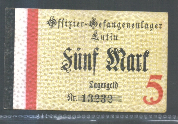 Schleswig-Holstein Eutin Offizier-Gefangenenlager 5 Mark o.D.