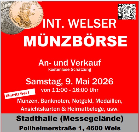 Welser Münzbörse 09.05.2026