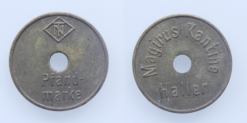 Deutschland Pfandmarke Magirus Kantine Haller