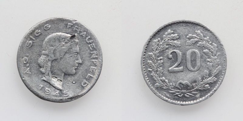 Schweiz Jeton A.G. Sigg Frauenfeld 20 Rappen 1945