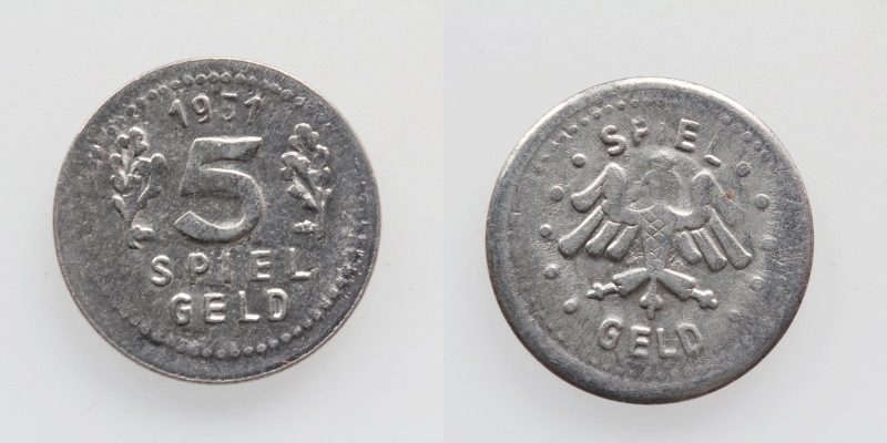 Spielgeld 1951 Wert 5 o.J.