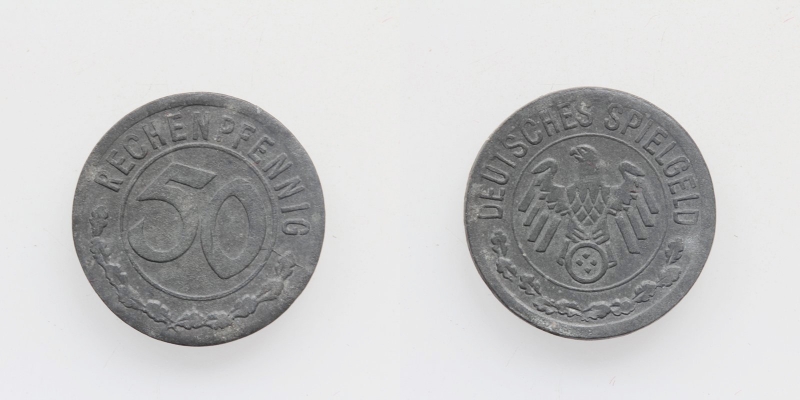 Deutsches Spielgeld 50 Rechenpfennig o.J.