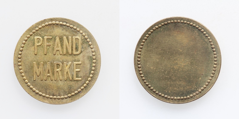 Wertmarke Messing Pfandmarke o.J.