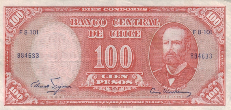 Chile 100 Pesos o.D. (1960)