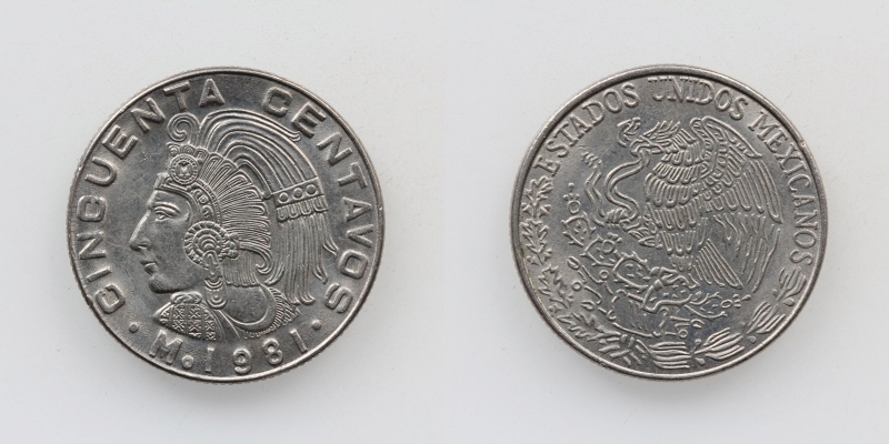 Mexiko 50 Centavos 1981 Mexico City