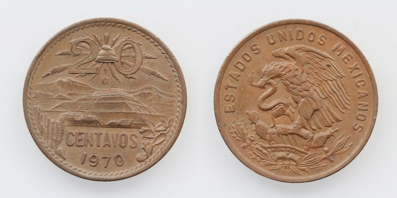 Mexiko 20 Centavos 1970