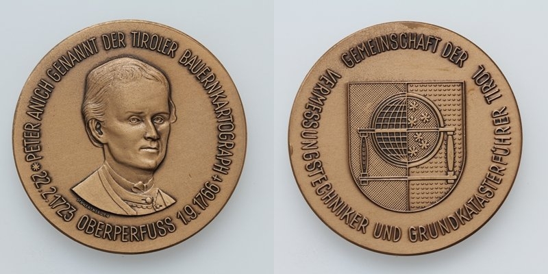 Tirol AE-Medaille Peter Anich Oberperfuss o.J.