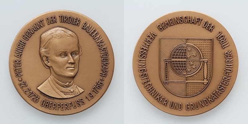 Tirol AE-Medaille Peter Anich Oberperfuss o.J.