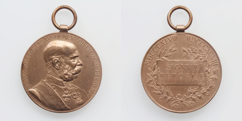 Franz Joseph I. AE-Medaille 1898 Signum Memoriae