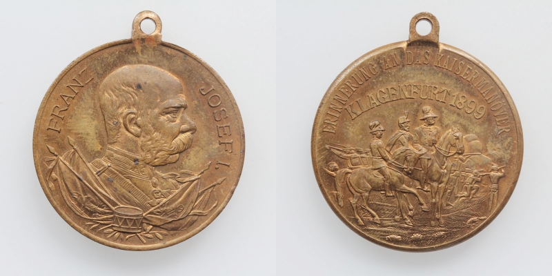 Franz Joseph I. AE-Medaille 1899 Kaisermanöver Klagenfurt