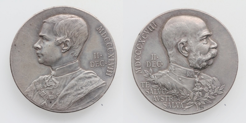 Franz Joseph I. AG-Medaille 1898 v. A. Scharff