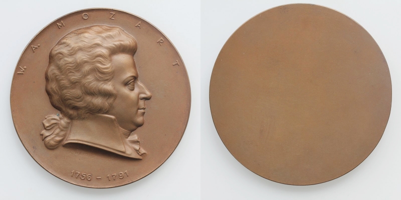 AE-Medaille Wolfgang Amadeus Mozart 1756-1791 (1955) v. Hartig