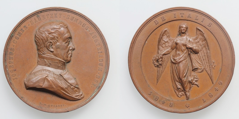 AE-Medaille Graf Radetzky 1766-1858 1849 v. M. Scharff