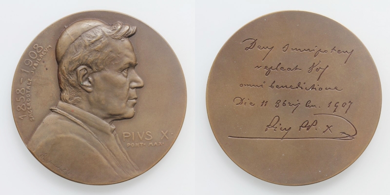 Vatikan AE-Medaille Pius X. 1907
