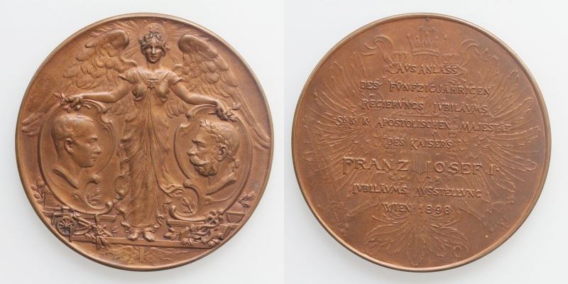 Franz Joseph I. AE-Medaille 1898 von C. Waschmann