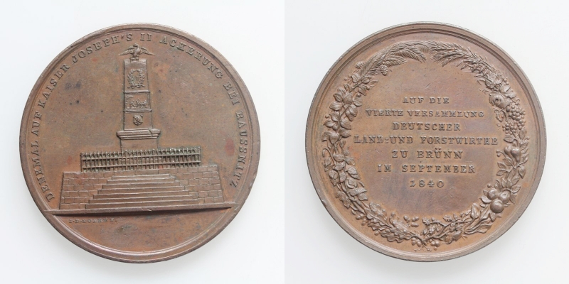 Böhmen Brünn AE-Medaille 1840 von J.D. Böhm