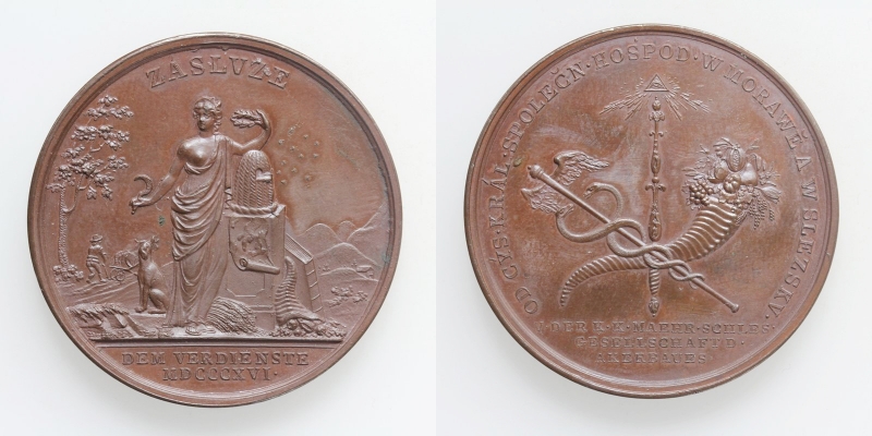 Franz II.(I.) AE-Medaille 1816 Mähren und Schlesien für Verdienste