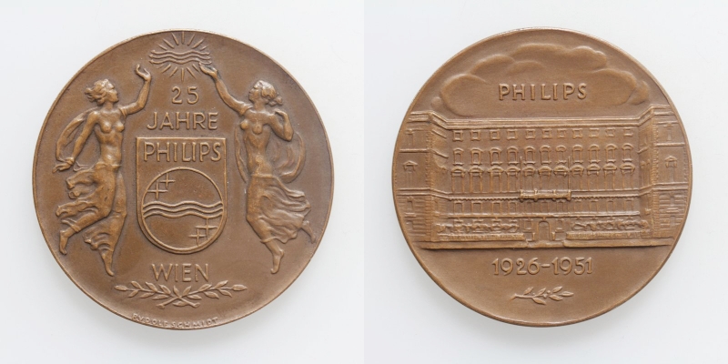 Wien AE-Medaille 1926-1951 25 Jahre Philips