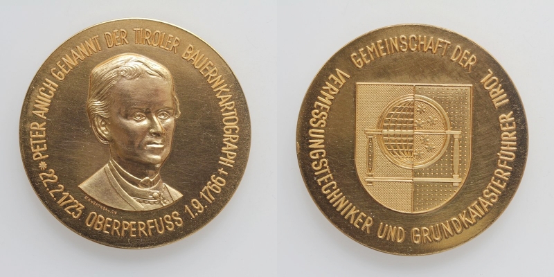 Tirol AE-Medaille Peter Anich Oberperfuss o.J. (1976)