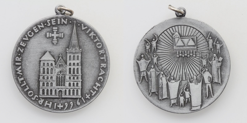 Xanten Medaille 1966 Viktor Tracht Silber
