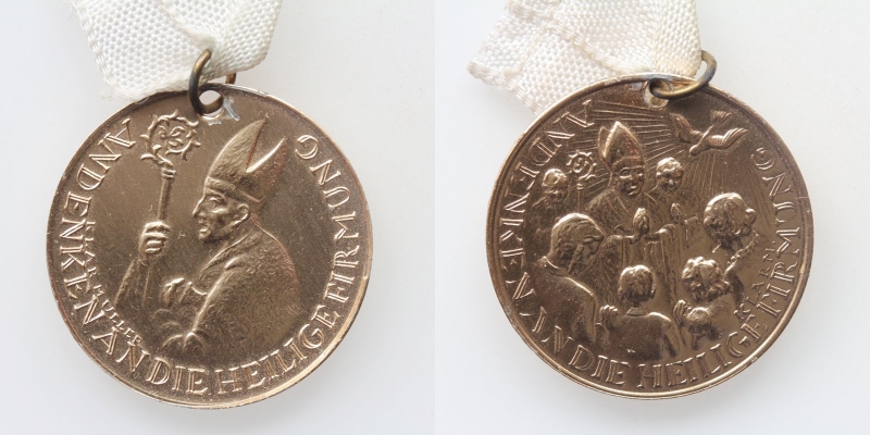 Alu-Medaille o.J. Andenken an die Heiligefirmung
