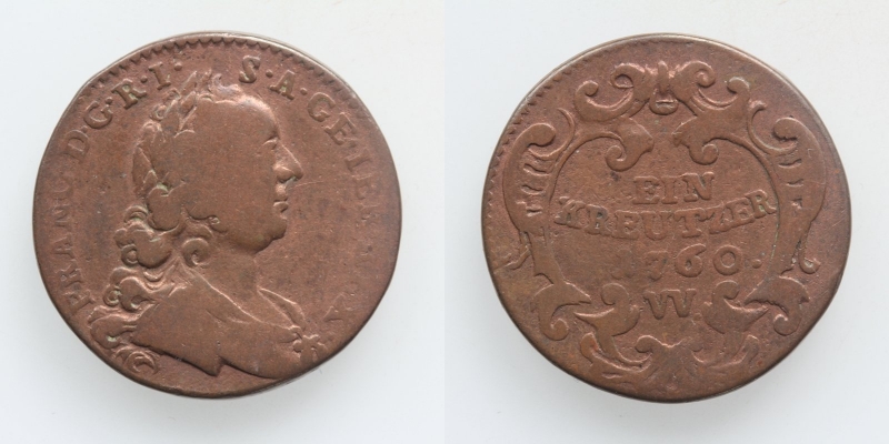 Franz I. 1 Kreuzer 1760 W Wien