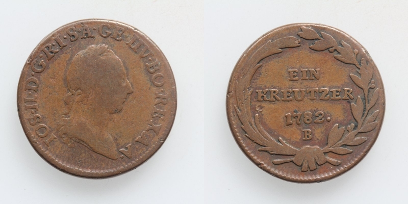 Joseph II. 1 Kreuzer 1782 B Kremnitz