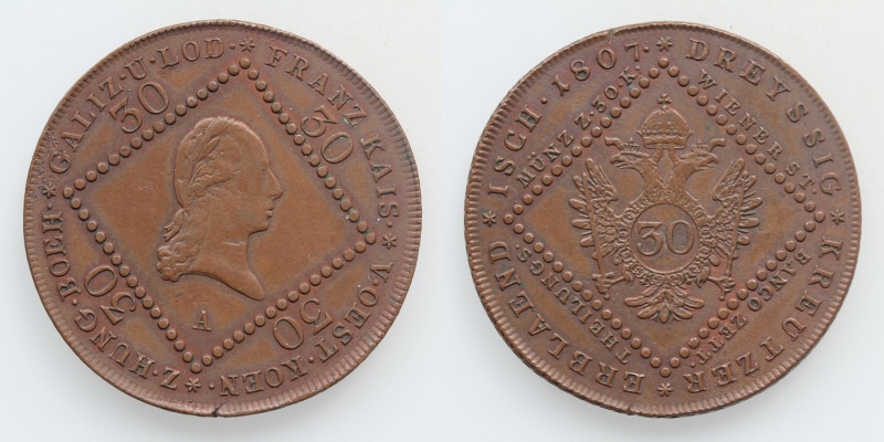 Franz II.(I.) 30 Kreuzer 1807 A Wien