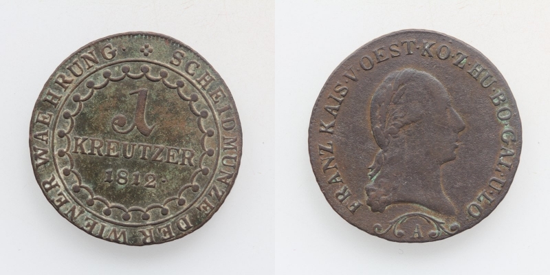 Franz II.(I.) 1 Kreuzer 1812 A Wien