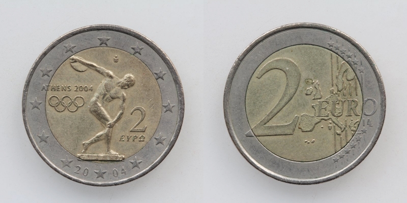 Griechenland 2 Euro 2004 Olympia Athen