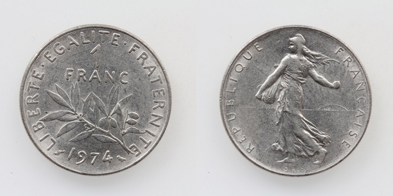 Frankreich 1 Franc 1974