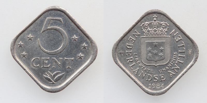 Niederländische Antillen 5 cent 1984