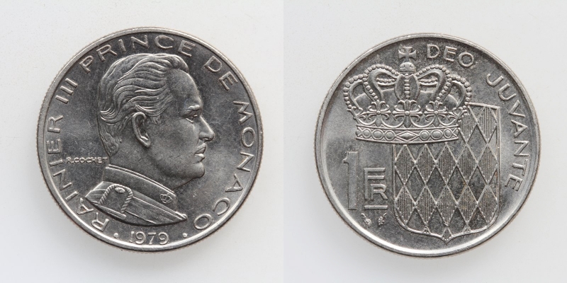 Monaco Rainier III. 1 Franc 1979